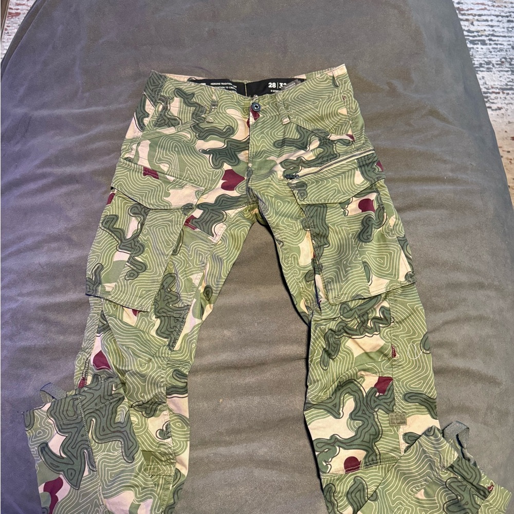 Stylish Green Camouflage Cargo Pants